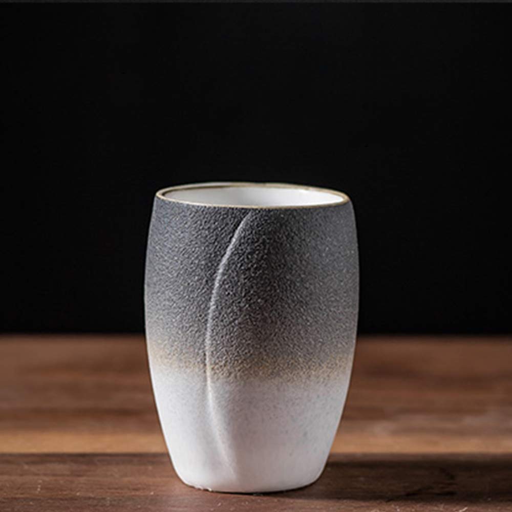 Juego de Sake de 7 Piezas, Juego de Sake de cerámica en Blanco y Negro de Dos Colores con Olla Caliente y Bandeja, para frío/Caliente/Shochu/té, Color increíble