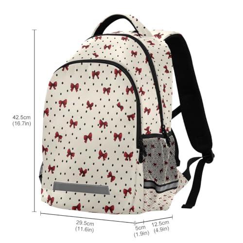 Cute Bow Polka Dot Pattern Backpacks for Kids School Bag Student Backpack Bookbag For Boys Girls Casual Bag3