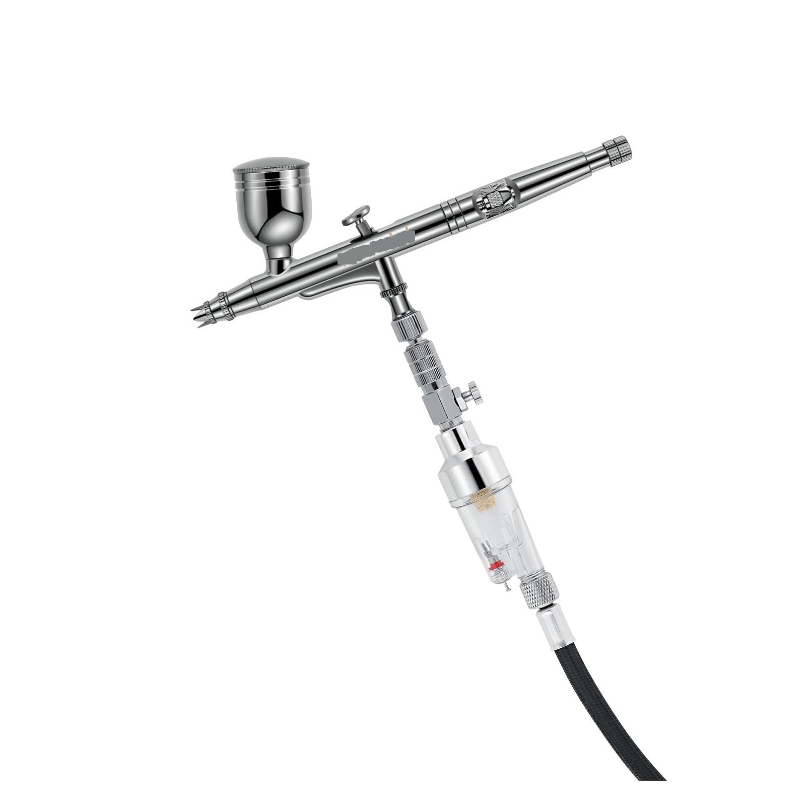 Spruzzatore di vernice, Funzione di arresto automatico Compressore aerografo 7cc Pistola a spruzzo a doppia azione da 0,3 mm for moo pittura for torte Nail Art per Mobili, Armadi