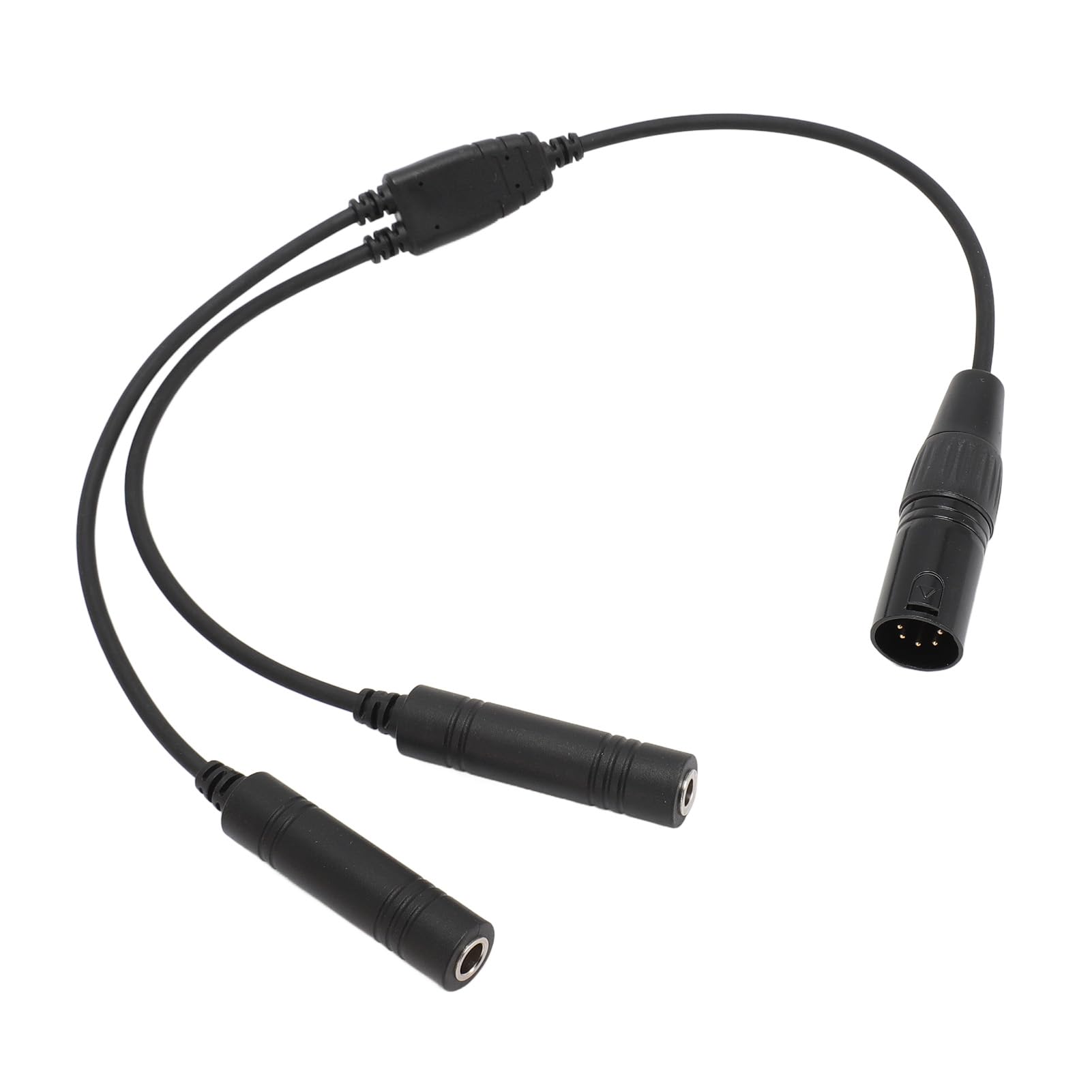 Tosuny Adattatore per Cuffie GA Dual Plug a XLR a 5 Pin, Adattatore per Cuffie GA Dual Femmina a XLR Maschio per la Maggior Parte e Cuffie Aeronautiche