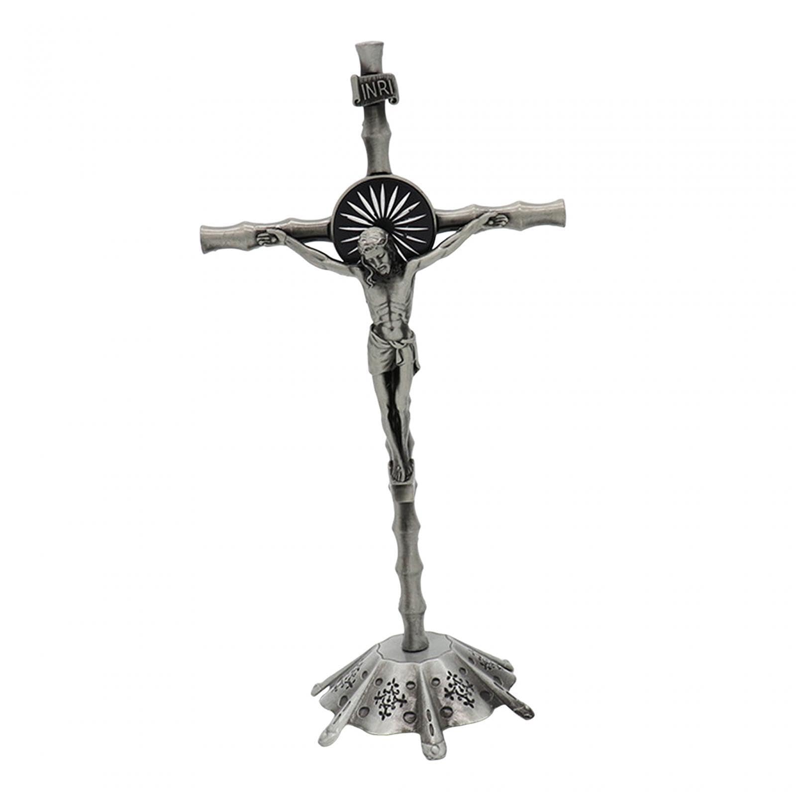 QIXCXAZ Lifelike Decorative Crucifix Crosses Beautifully Designed Wall Art Suitable For Religious And Stylish Home Decor Crucifix Cross Statue Figurine Wall Cross Decors