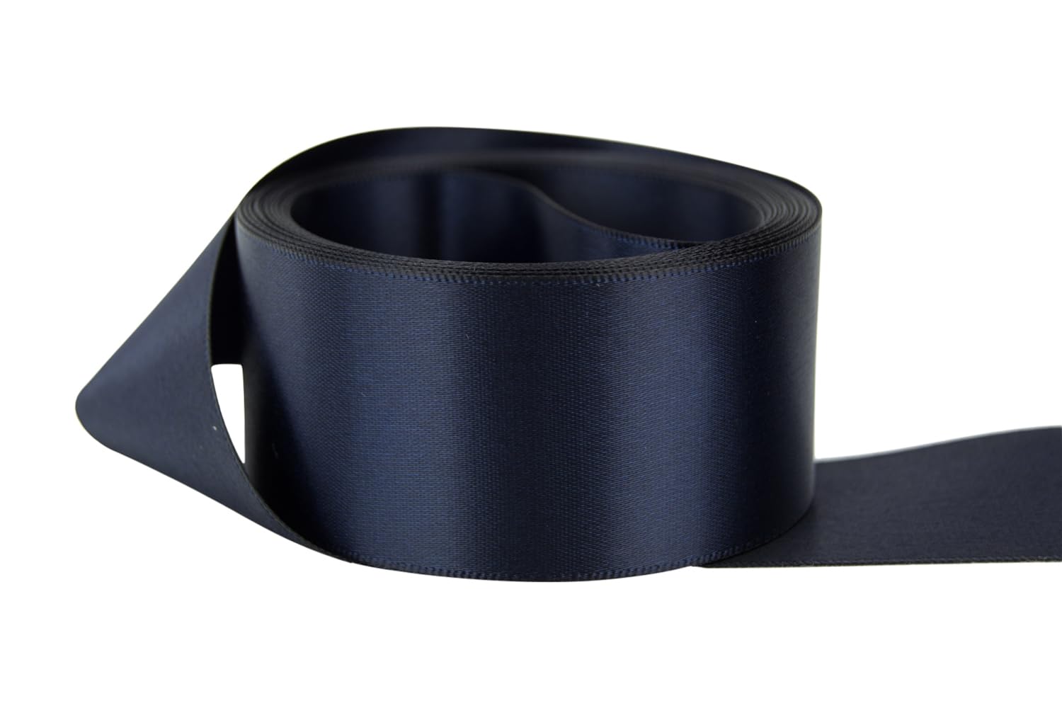 Ribbon Bazaar Double Faced Satin - Premium Gloss Finish - 100% Polyester Ribbon for Gift Wrapping, Crafts, Scrapbooking, Hair Bow, Decorating &amp; More - 5/8" Dresden Blue 50yd Spool