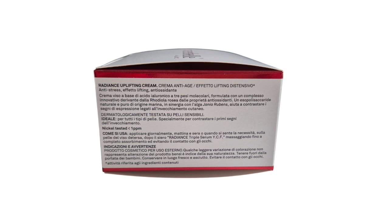 Werebelle Radiance – Crema Viso Antirughe Lifting con Acido Ialuronico, Rhodiola Rosea e Alga Jania Rubens – Effetto Rivitalizzante e Illuminante – 50 ml