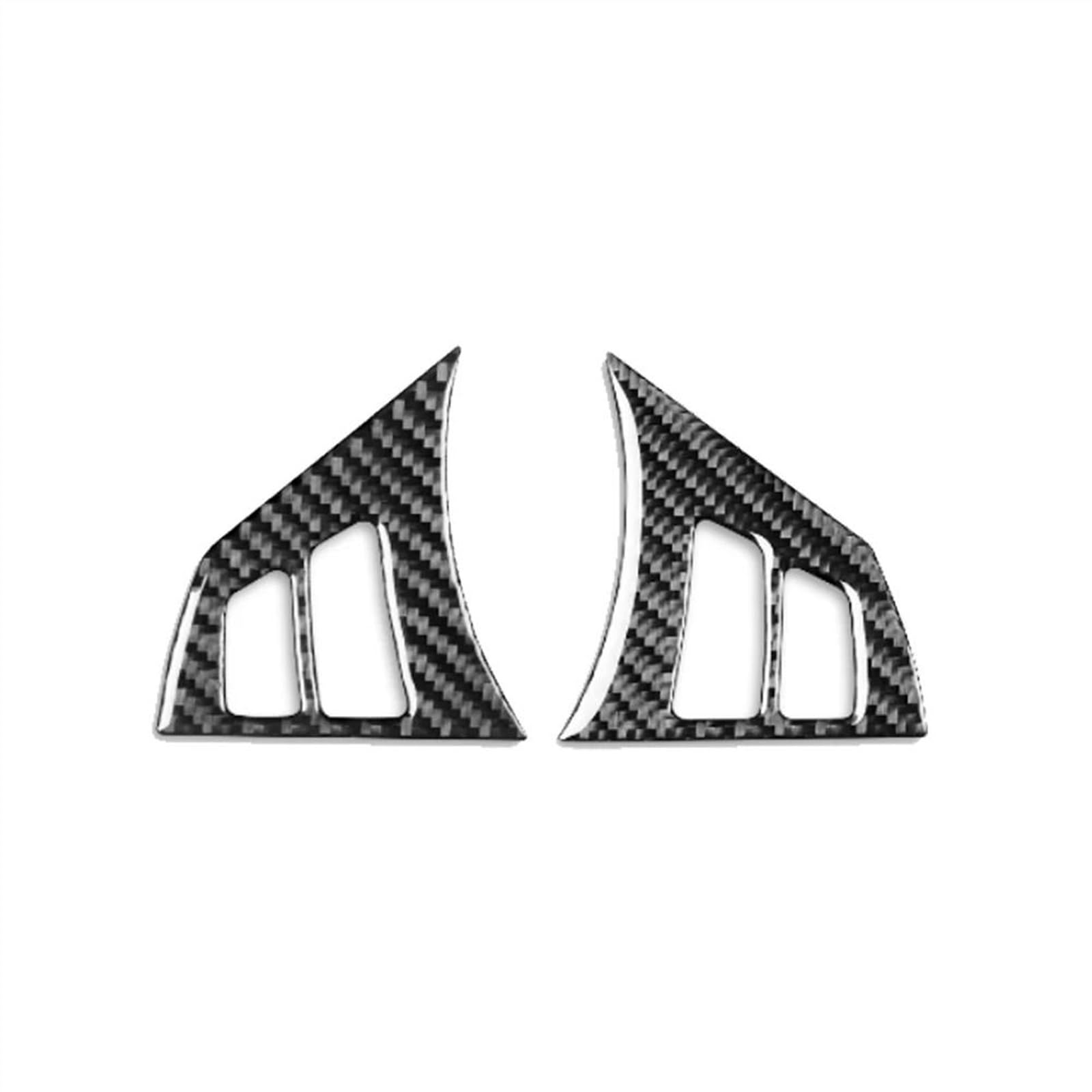 Piwine Black Steering Wheel Button Frame Cover Car Interiors Accessories Decoration Sticker For 5 Series E60 2004-2007
