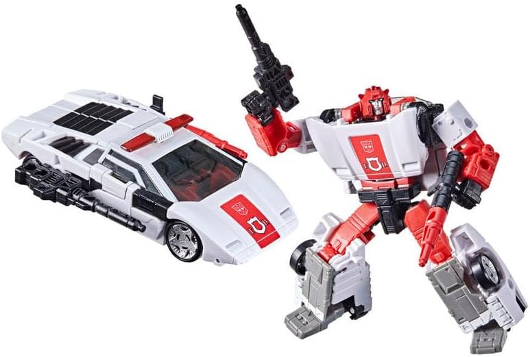 Transformers Hasbro Kingdom War for Cybertron Red Alert Action Figure, G1-Inspired, 17-Step Conversion