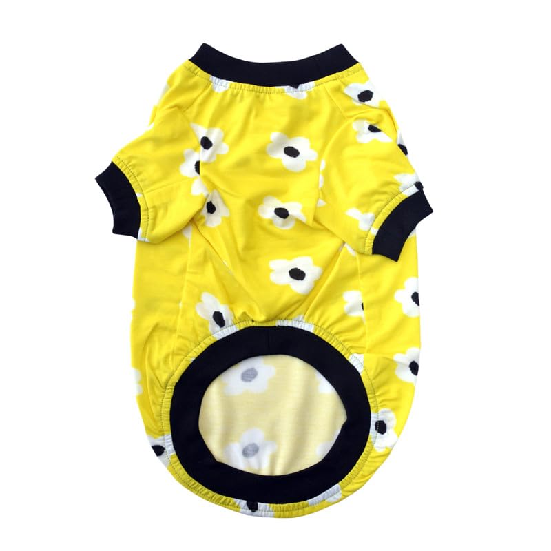 Pets Way Summer Dog Printed T-Shirt, Cheerful Prints, Poly-Lycra & Bio Washed Fabric Half Sleeve Tshirt Shirt/Apparel/Clothes/Tees Gift for Dogs | for (Shihtzu) Medium Dog Breed (M,Daisy) (B0D6BQZLZN) Amazon Price History, Amazon Price Tracker