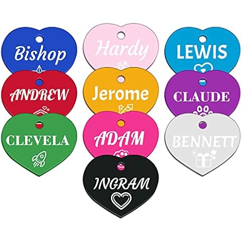Placas Identificación Perros Personalizables Uiopa (Corazón) Cover