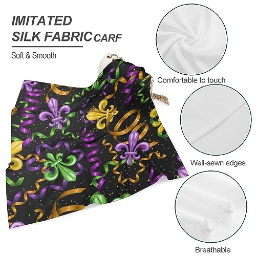 Silk Like Head Scarf for Women - Satin Large Hair Scarves Square Silk Hair Wrap for Sleeping4