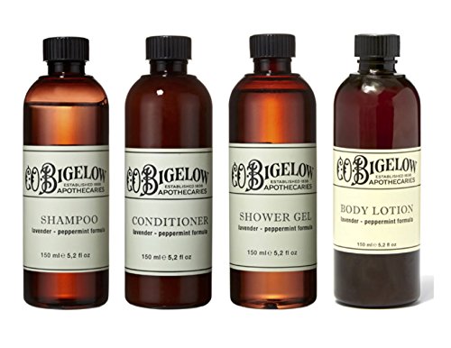 C.O. Bigelow Lavender & Peppermint Set Shampoo, Conditioner, Shower, Lotion