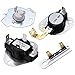 TOMOON 3387134 Termostato Ciclismo 3977393 & 3392519 Fusibile Termico Asciugatrice 3977767 Alta Limite Termostato Ricambio Kit Compatibile con Whirlpool Kenmore Dryer