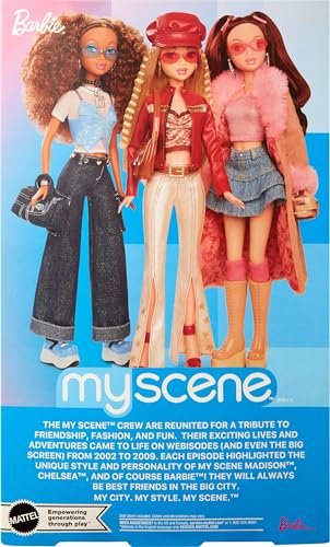Muñeca Barbie My Scene ideal para recrear el icónico estilo y2k con ropa exclusiva 6