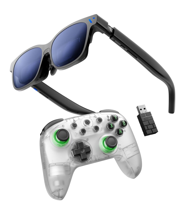 VITURE Beast XR/AR Glasses+Wireless Gaming Controller, 174" 1200p 58° FOV, Built-in VisionPair™ 3DoF, Dynamic Dimming, Harman Audio, for iPhone, Android, Mac, PC, Switch 2