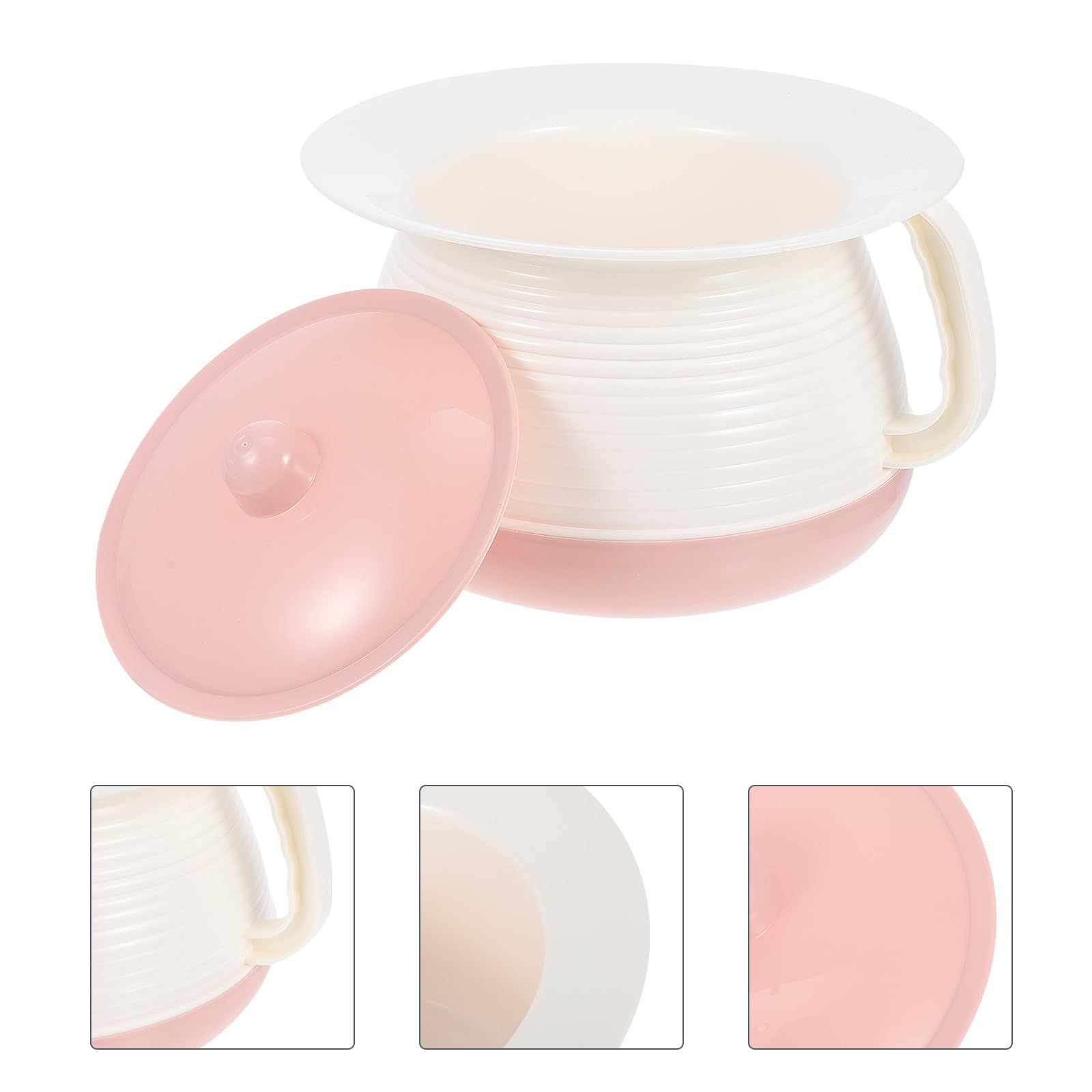 Orinal de viaje portátil para personas mayores y niños, fácil de limpiar, plástico duradero, ideal para uso doméstico y exterior, conveniente solución nocturna, diseño a prueba de fugas