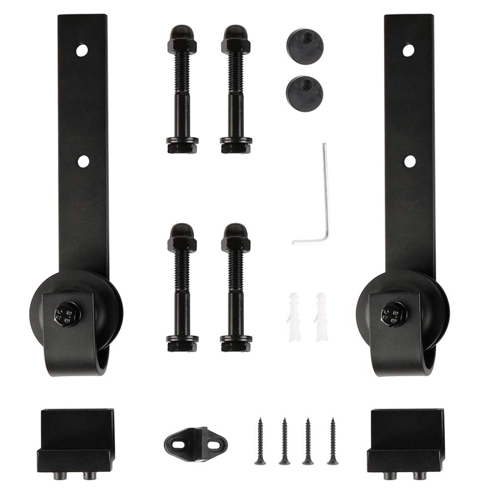 Roulette Porte Coulissante, Accessoires pour Portes Coulissantes, Noir (Roulette kit seulement)