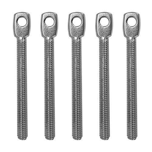 5 Pc 5/16'' - 24 Thread Size Stainless Steel T316 Threaded Eye Tab Boat Marine