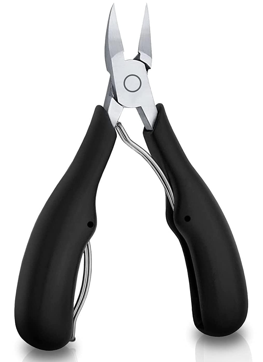 Nail Clipper, Professional Thick & Ingrown Toenail Correction Tool, Pedicure Clippers Toe Nail Cutter for Men & Women, Super Sharp Curved Blade Grooming Tool | Black-image-7