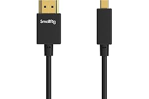 SmallRig Ultra Thin Micro HDMI to HDMI Coiled Cable