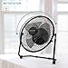 OPOLAR Battery Operated Rechargeable Desk Fan for Home Camping Hurricane, 9 Inch Battery Powered USB Fan with Metal Frame, Quiet Portable Fan with 5200 mAh Capacity & Strong Airflow