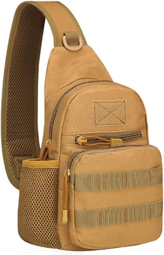 Miniatura 10 de Mochila táctica para el hombro, bolsa de mensajero EDC para el pecho, bolsa de mensajero MOLLE, bolsa de hombro, bolsas de utilidad laterales, CP,