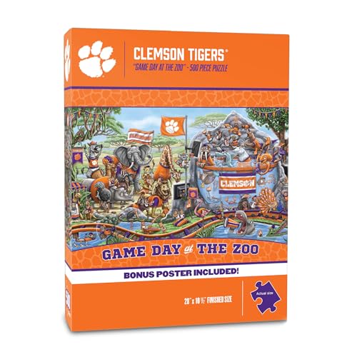 Image of YouTheFan NCAA Clemson Tigers inchGame Day At The Zoo inch 500 Puzzle