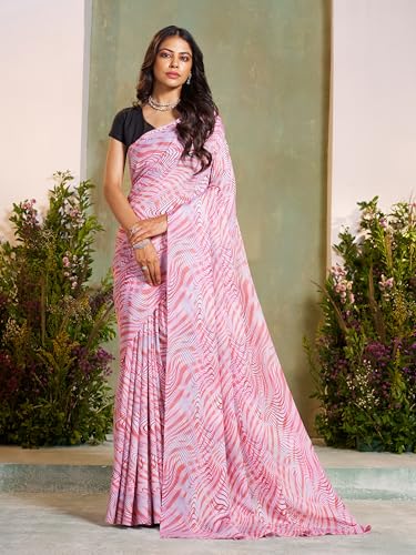 Image of Garden Vareli Art Silk Abstract Printed Saree