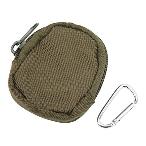 Folanda Taktische Schlüsseltasche, Tragbare Nylon-Molle-Tasche mit Dreieckiger Schnalle, Verschleißfeste Reisetasche mit Reißverschluss, Taktische Tasche Als Geldbörse, Kleine Geldbörsen(1#) Cover