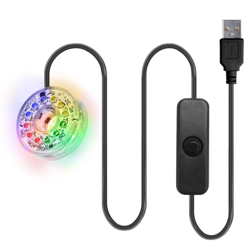 Amazon.co.jp: LEDアクアリウムライト カラフルな水中LEDライト 防水