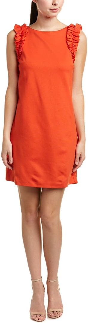 Trina TurkWomen's Siena Tropical Ponte Ruffle Detail Dress