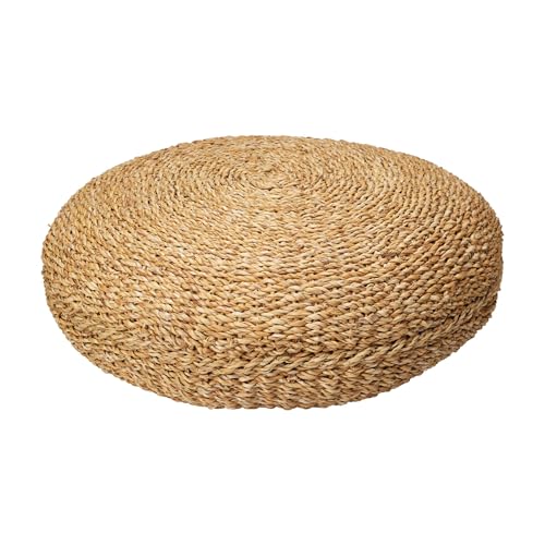 Well Home Puf Redondo de algodón Beige