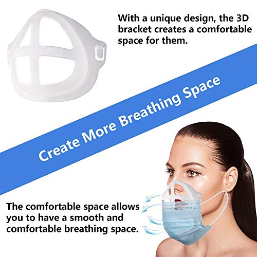 F Fityle Estrutura de Suporte Interno Do Suporte para Máscaras Faciais 3D Espaço para Respirar Na Bo