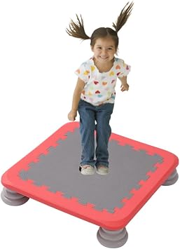 Mini Trampoline for Kids, 25 Inch Bounce Trampoline for Toddler, Autism Kids Sensory Integration Training Equipment, Indoor Trampoline w/Non-Slip Base, Max Loaded 330 lbs