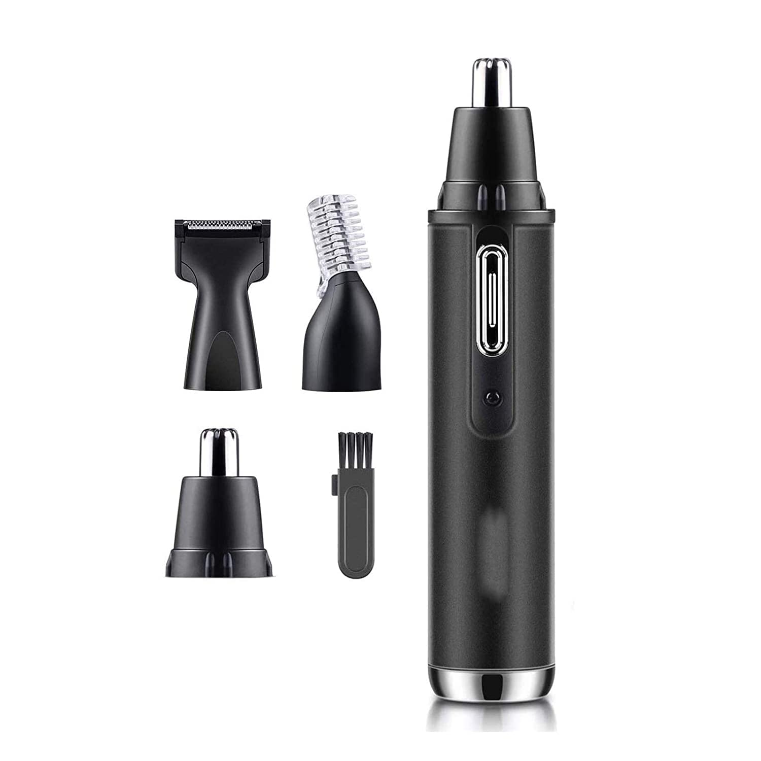 Tagliacapelli per Naso, Sopracciglia Professionale Ricaricabile Tramite USB 4 in 1 con Lama in Acciaio Inossidabile a Doppio Taglio