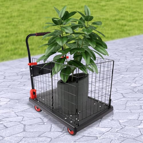 Carretilla plegable con jaula, capacidad 660 lb miniatura 5