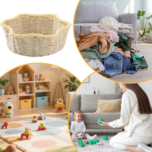 Cesta de frutas tejida para decorar tu salón y servir el pan 6