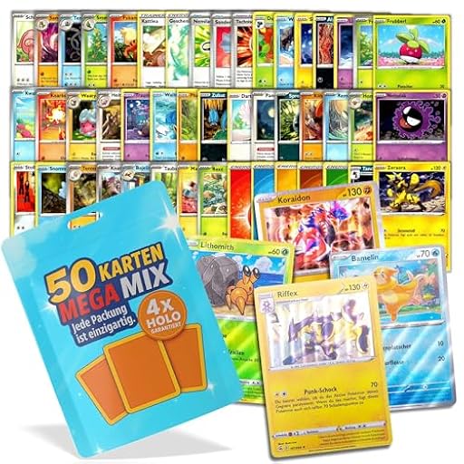 Cardmex Juego de cartas coleccionables Mega Mix – 50 cartas diferentes de monstruos y entrenadores (DE) de diferentes ediciones – Incluye 4 cartas holo/inversa garantizadas | Ya disponible en tu tienda friki favorita! En mundofriki.es! Cardmex Juego de cartas coleccionables Mega Mix – 50 cartas diferentes de monstruos y entrenadores (DE) de diferentes ediciones – Incluye 4 cartas holo/inversa garantizadas | Ya disponible en tu tienda friki favorita! En mundofriki.es!