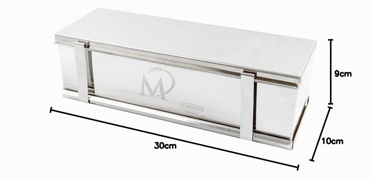 Marcels Toastbrotform 30x10x9 cm Brotbackform mit Teiler - zum Backen von Toast, Kuchen, Vollkorn- oder Früchtebrot