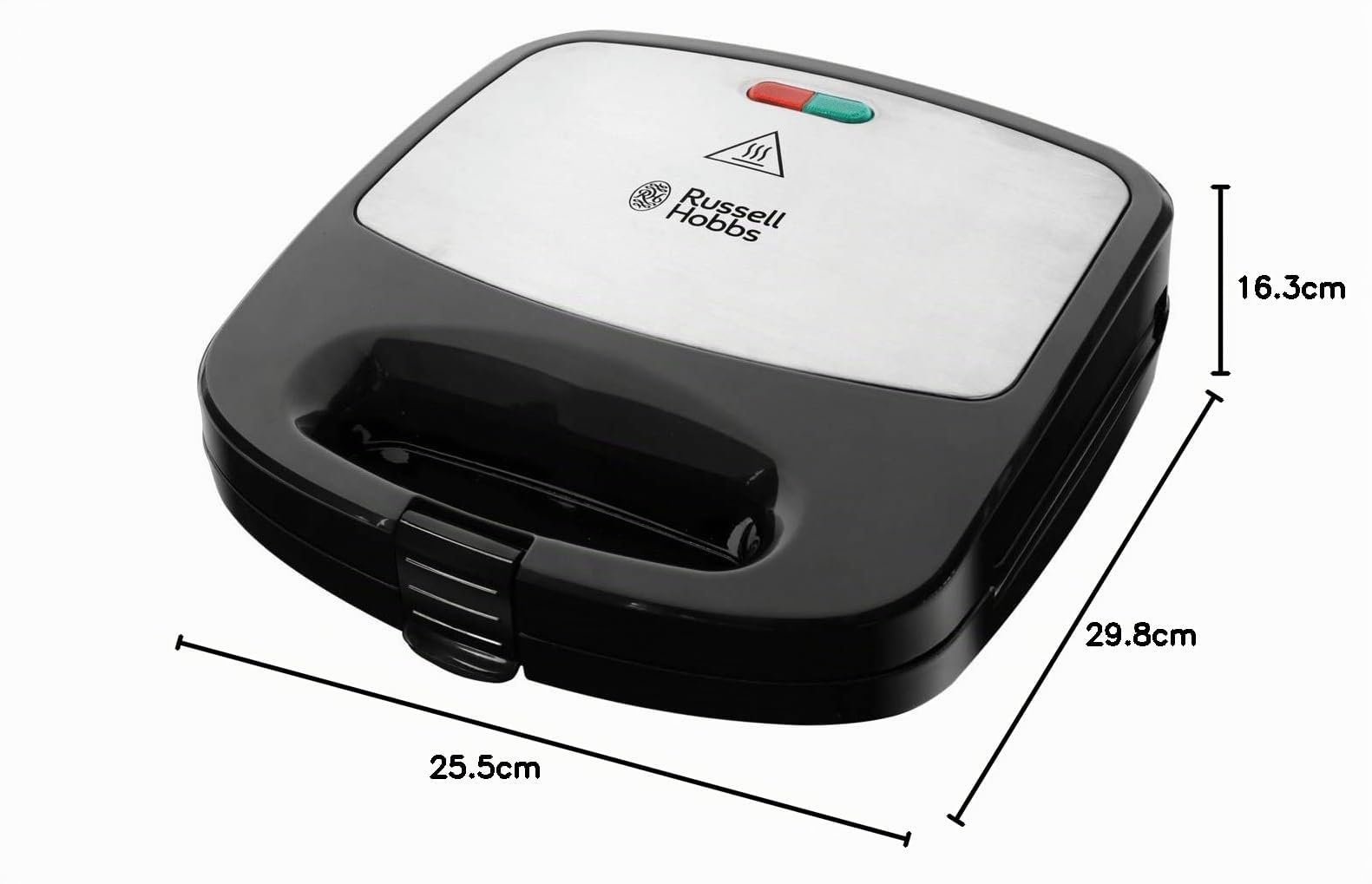 Russell Hobbs Appareil Croque Monsieur [Multifonction 3 en 1] Fiesta (Gaufrier, Sandwich, Gril, Plaques antiadhésives lavables au lave-vaiselle, extensible : cake pop, mini donut, churros) 24540-56