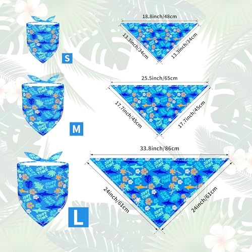 Bandanas para perros pequeños en verano con diseño hawaiano tropical de Pai Sence 3
