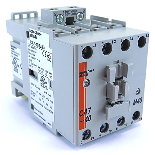 CA7-40-M40-120 SPRECHER+SCHUH CONTACTOR 40A 120V AC Coil 4NO Auxiliary Contact