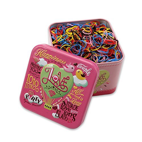 1Box(700PCS) Baby Kids Girls Disposable Candy Color Hair Tie Elastic Rubber Bands Hair Ponytail Holder