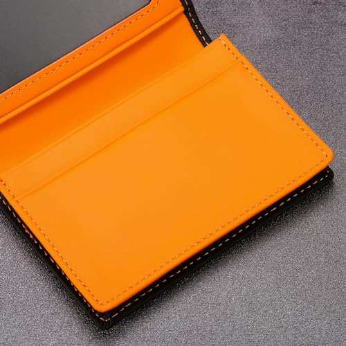 Image of HISCOW Business Card Holder with Large Compartment - Full Grain Leather