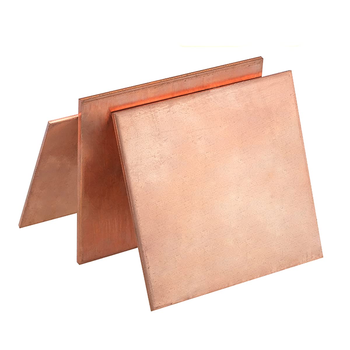IBOWZ Lámina de Cobre de Corte Placa de Chapa de Cobre púrpura T2 Placa de Material de Cobre T2 Adecuada para soldar 1 mm de Espesor, 1x300x300 mm