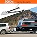 Universal RV & Car Tow Bar - Heavy-Duty, Adjustable, 5000 lbs Capacity, 2-Inch Coupler, Rust-Resistant, for Flat/Dinghy Towing