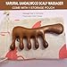 Moreinday Loc Comb, Loc Comb for Sisterlocks, Wooden Scalp Massager for Scalp Gua Sha - Sandalwood