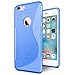 Produktbild Conie SC1612 S Line Case Kompatibel mit iPhone 6 / 6S, TPU Smartphone Hülle Transparent Matt rutschfeste Oberfläche für iPhone 6S iPhone 6 Rückseite Design Blau
