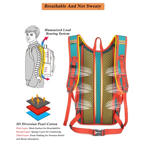Mochila para ciclismo y senderismo 25L impermeable gris miniatura 6