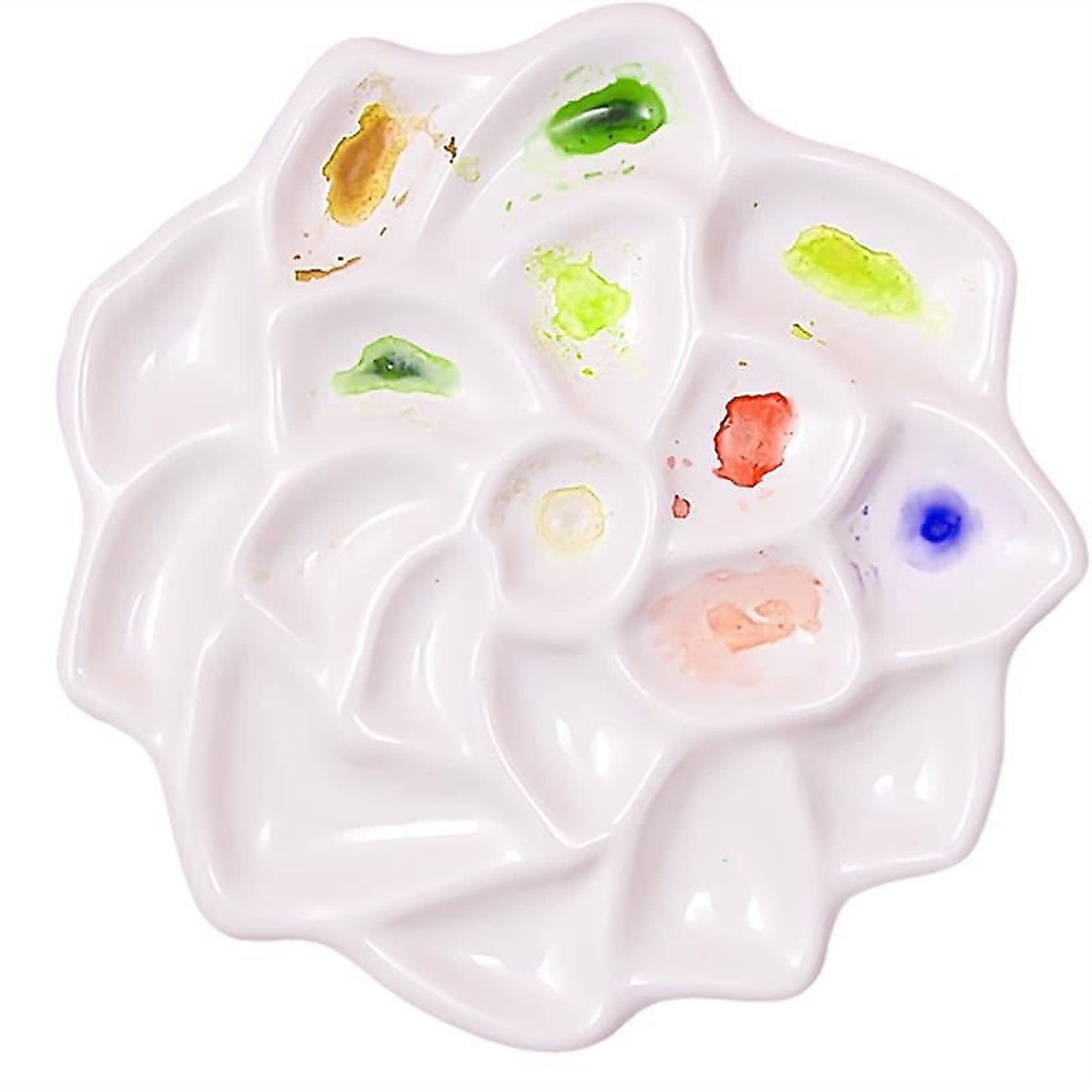 paleta akwarelowa paleta Rose Shape Paint Palette Artist 8” tacka na farby gwaszowe akrylowe olejne