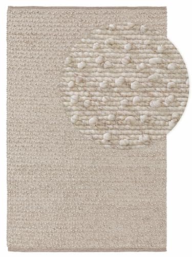 Tapis en laine beige cocooning Benuta Lana 200x300 cm idéal chambre et salon scandinave - 4
