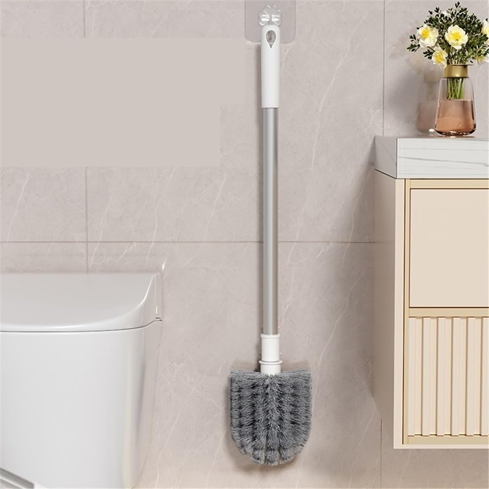 escobilla de baño Cepillo de Inodoro doméstico Pared con Mango Largo y Base Mango Largo