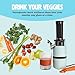 Tasty Slow Juicer, Compact Masticating Juicer with Pulp Separation, Maximum Juice Yield for Fresh, Nutrient-Rich Drinks, Easy Clean-Up & Compact Design, Aqua